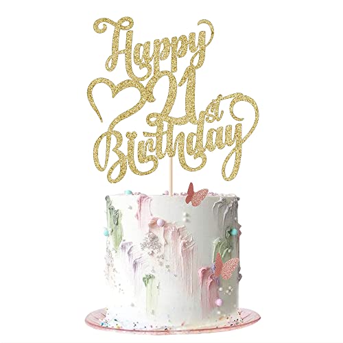 AROKIPPRY 21st Birthday Cake Topper
