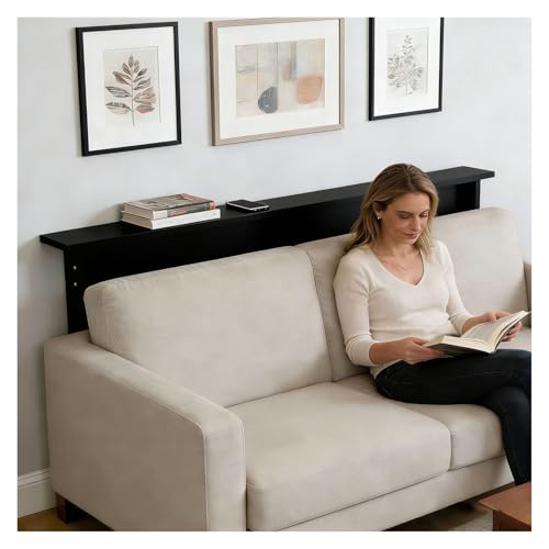 Mesa consola para sofá de madera extra larga y estrecha para salón