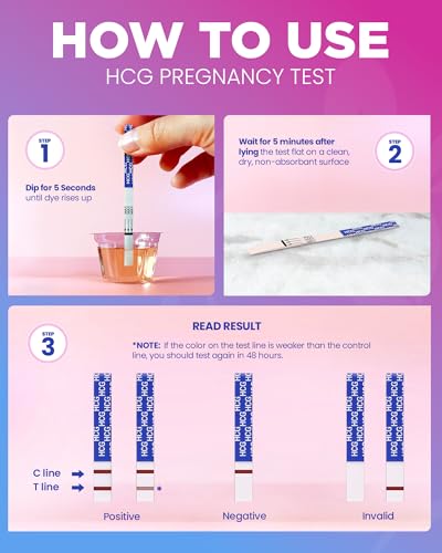 Pelvana HCG Pregnancy Test Strips 40 Count - Accurate Results in 5 Minutes, Easy to Use at Home, Value Pack Ideal for Women Trying to Conceive Naturally & Needing to Test Often - Bulk Pregnancy Tests - Thumbnail 4