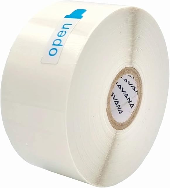 Savana 20mm Clear Retail Package Seals,1000 Pieces Clear Round Circle Adhesive Stickers,2cm Wafer PVC Transparent Stickers for Package and Envelope, Seal Labels Perfect for Gift Wrapping