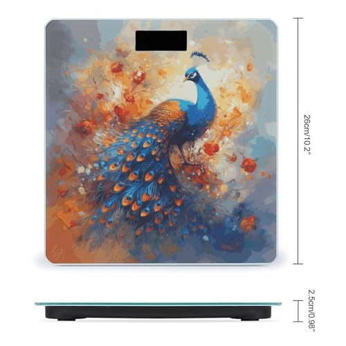 Báscula digital automática para peso corporal Peacock miniatura 2