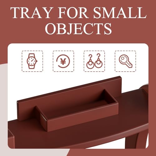 Qcesorib Galan de Noche Mueble con Bandeja, Galán de Noche de Madera con Gancho, Multifuncional Galán de Noche para Dormitorio con Percha para Pantalones, para Oficina Dormitorio Salón - imagen 3