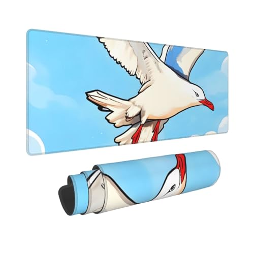 Tapis de clavier 80x30 cm Flying Seagulls avec base caoutchouc - 2