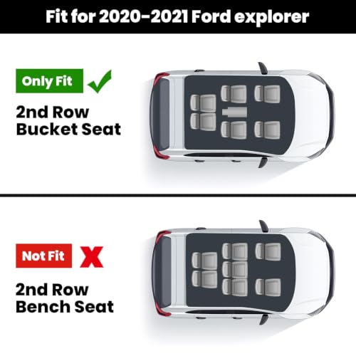 Image of LASFIT Floor Mats for Ford Explorer 6 Seats with Second Row Center Console