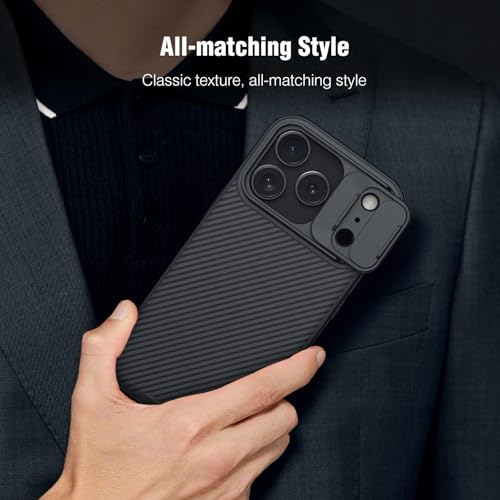 Image of Nillkin Camshield Case for iPhone 17 Pro / 18 Pro Case, [Built-in Dual Camera Cover][Slim Profile] [Military Grade Drop Protection] Shockproof Bumper iPhone 17 Pro Case 6.3 inch 2025 Black