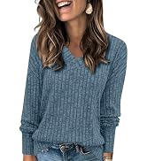 Pull Femme Chic Chaud Pas Cher Couleur Unie Col Rond Hauts Manche Longue Pulls en Tricot Pull Femme Hiver Chaud Chic et élégant Laine et Cashmere Haut Tops Leger Sweater Basique Vetement
