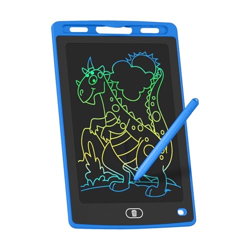 Image of Vaku Luxos 8.5 Inch LCD Rewritable Slate Pad for Kids & Adults Drawing & Writing | One-Touch Erase Digital Writing Board | Eco-Friendly Paperless Tablet for Learning, Notes & Creative Fun - Blue