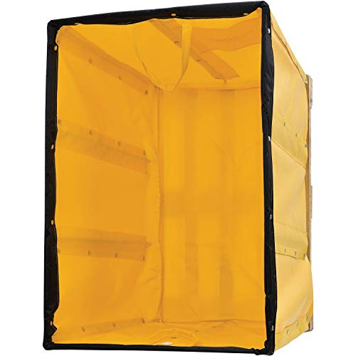 Carretilla comercial con cesta de vinilo amarillo 36x26x33.5 pulg miniatura 4
