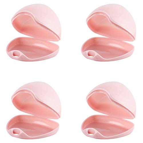 Image of Accmor Pacifier Case, Pacifier Holder Case, Pacifier Container for Travel, BPA Free, Pink, 4 Pack