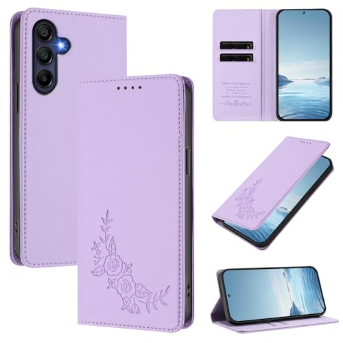 �X�}�z�P�[�X �Ή��@�� for Samsung Galaxy A17 / A26�yRFID�u���b�N�z�y�J�[�h�z���_�[�t�����z �}�O�l�b�g�J�� �X�^���h�@�\�t���z�X�}�z�P�[�X Purple
