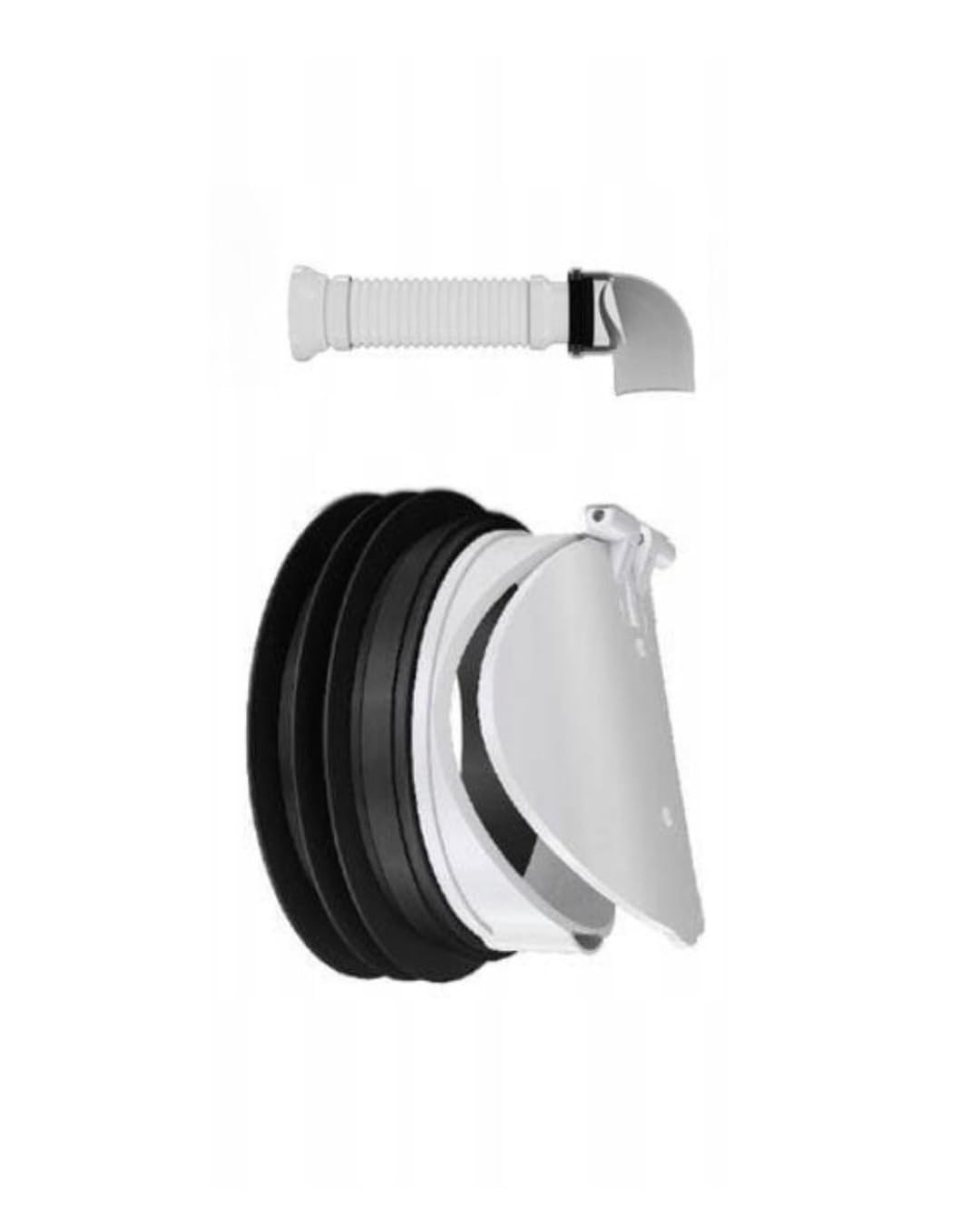 WC Clapet anti-retour pour tuyau de vidange avec barrière anti-rongeurs DN 110mm adapté pour installation verticale et horizontale