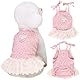 Yaopelky Hundesommerkleidung für kleine und mittelgroße Hunde und Katzen, Gänseblümchen, niedliches Haustierkleid mit D-Ring, ärmellos, Welpen-Outfits, Hunde-Shirt für Shih Tzu, Yorkie, Chihuahua,