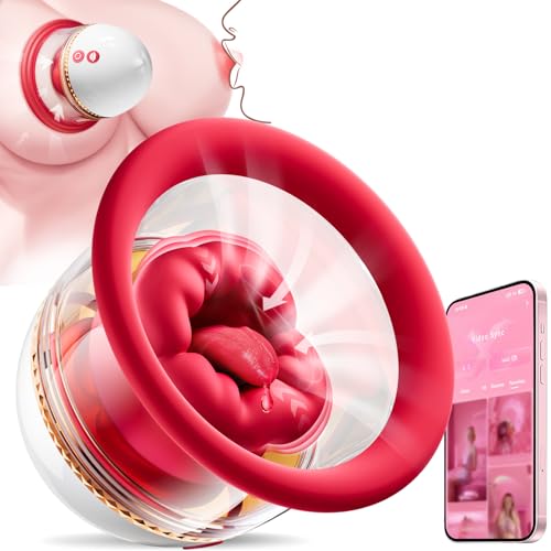 Sex Toys Rose Toy Sucker Vibrator - AI Sync Nipple Toys with 9 Vibrating & 3 Sucking Modes Detachable Sex Toy Vibrators Adult Toys Clit Nipple Anal Stimulator Massager Rose Sex Toy for Women
