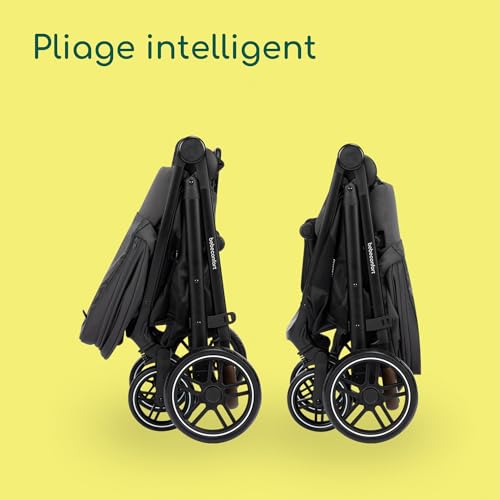 Bebeconfort Luvia Trio, Poussette 3 en 1, 0-4 ans (0-22 kg), Poussette bébé, Siège auto bébé, Nacelle, Pliage intelligent, Guidon réglable, Absorption des chocs sur les roues, Mineral Graphite – Image 5