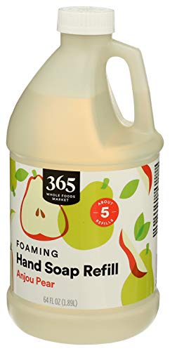 Image of 365 by Whole Foods Market, Hand Soap Foaming Anjou Pear Refill, 64 Fl Oz (Pack of 2)