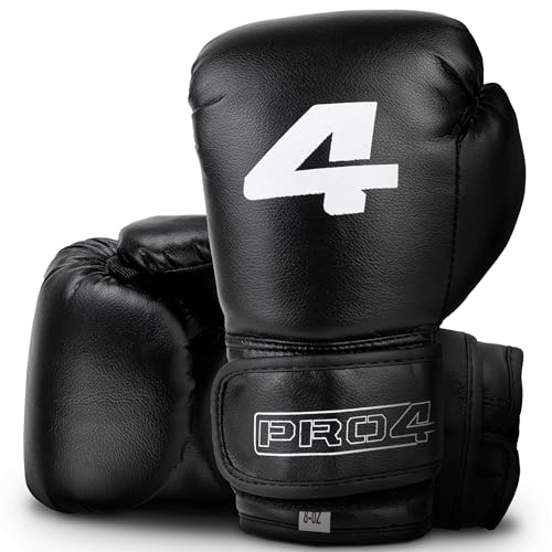 Pro4 Boxhandschuhe Kinder Next Champ speziell für 8 bis 12 Jahre abgestimmt - Ideal für Kampfsport wie Kickboxen, Boxen, Karate UVM. (schwarz/weiß, 8oz (8-12 Jahre)) Pro4 Boxhandschuhe Kinder Next Champ speziell für 8 bis 12 Jahre abgestimmt - Ideal für Kampfsport wie Kickboxen, Boxen, Karate UVM. (schwarz/weiß, 8oz (8-12 Jahre))