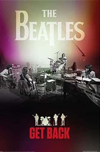 Pyramid Affiche Poster The Beatles Get Back 61×91.5cm - Les Beatles, Paul McCartney, John Lennon, RIngo Starr, George Harrison Pyramid Affiche Poster The Beatles Get Back 61x91.5cm