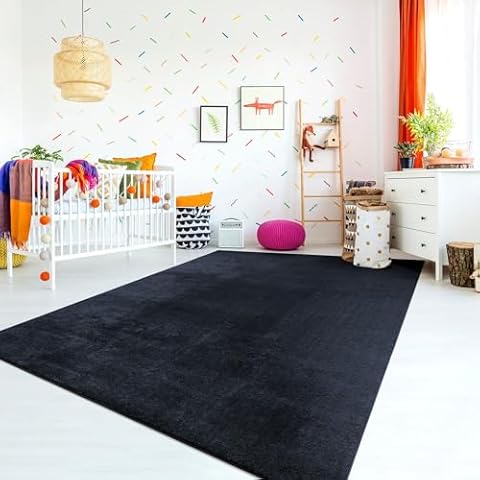 TT Home Blue Navy Kids Rug Carpet Cover