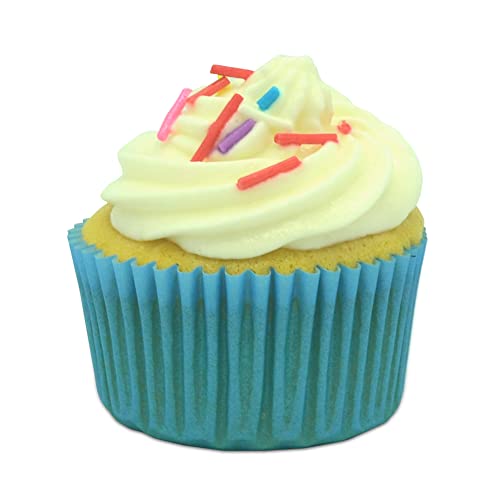 Image of Standard Baking Cups, Classic Blue Greaseproof Festive Cupcake Liners, 150-Count