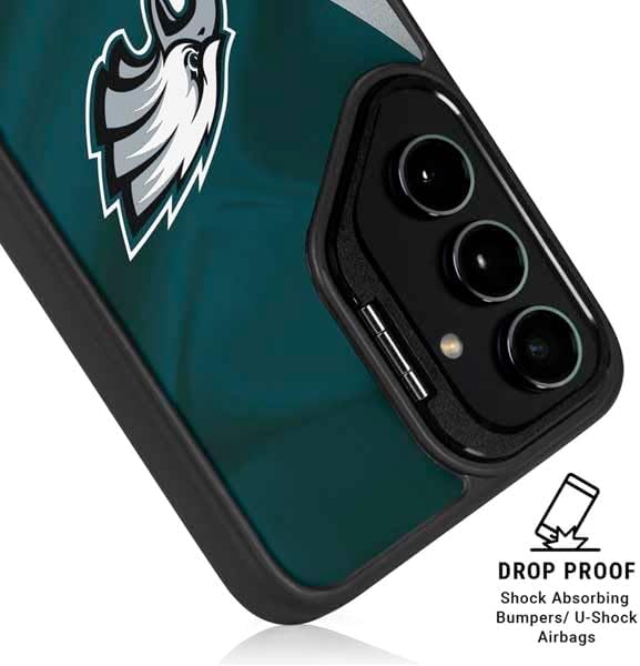 Skinit Kickstand Phone Case Compatible with Galaxy S25 Plus - Officially Licensed NFL Philadelphia Eagles Design