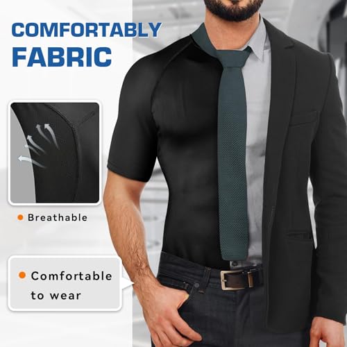 image for Cimkiz Sauna Shirt for Men, Mens Sauna Vest t shirts Gym Slimming Exer