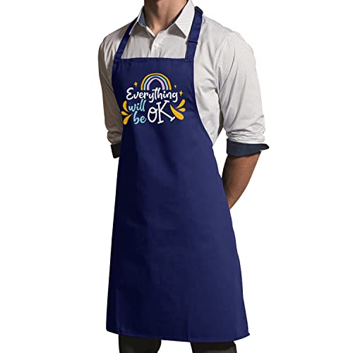 Tablier cuisine Everything will be OK pour cuisiner proprement et zen - 3