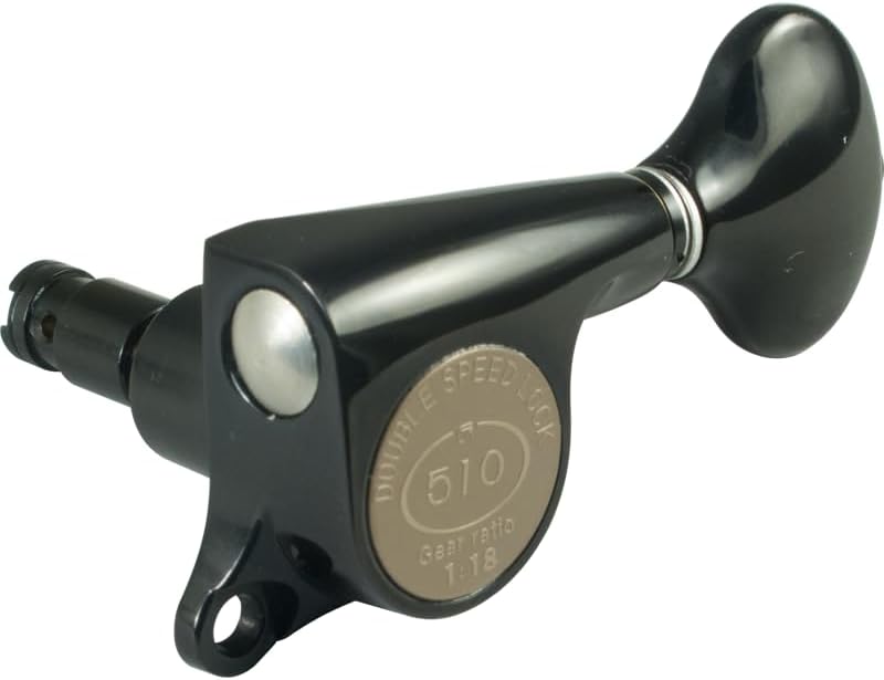 Tuners - Gotoh, SGS510Z MG, Mini 510 Locking, 6-in-a-line, Color: Black