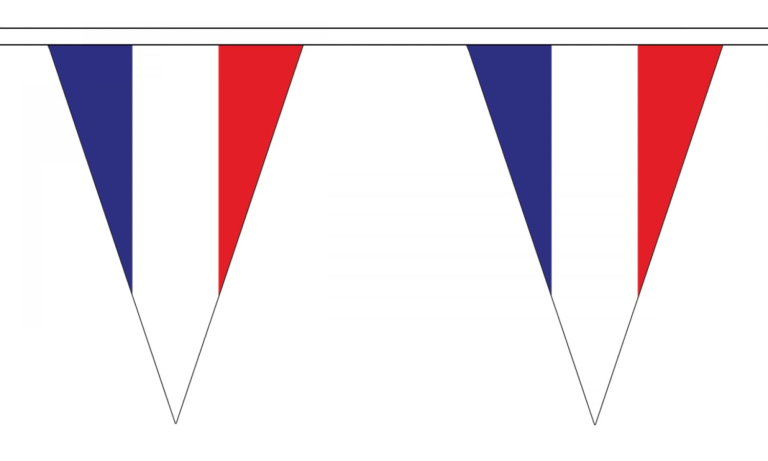 France Flag Bunting French 5M Triangle Large 12 Flags FlagSuperstore