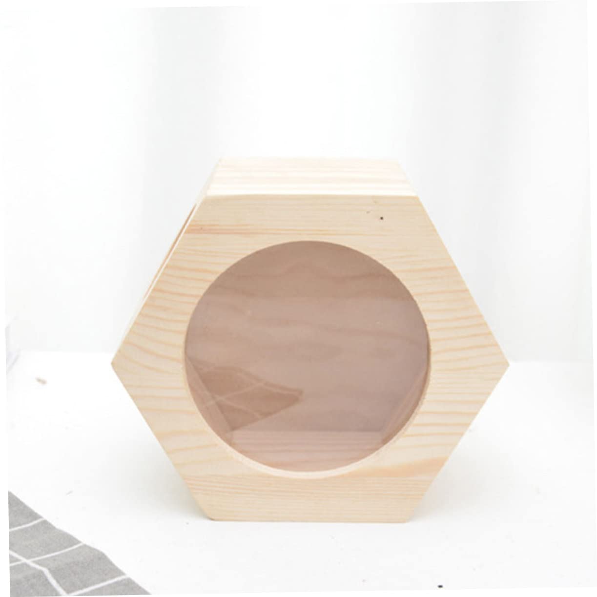 Yardwe Château De Hamster en Bois 14.5X9X17 Cm Maison pour Hamsters Et Rongeurs avec Cachette Et Aire De Jeu Sécurisée pour Cage d'animal De Compagnie