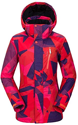 Veste de ski imperméable femmes contre le froid et l'humidité en snowboard rose