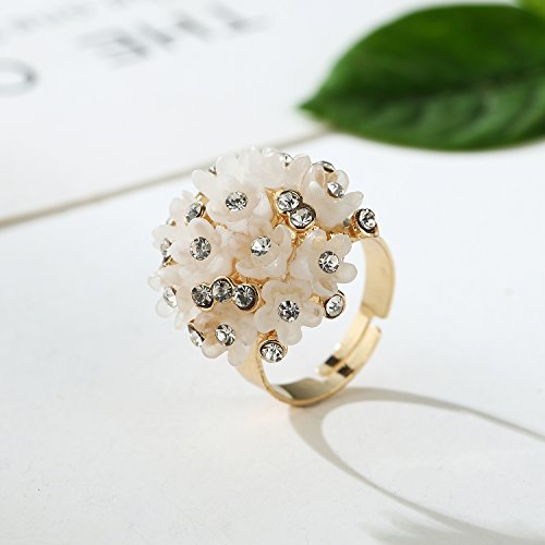 Luxuria Floral Solitaire Ring & Earrings Combo for Her