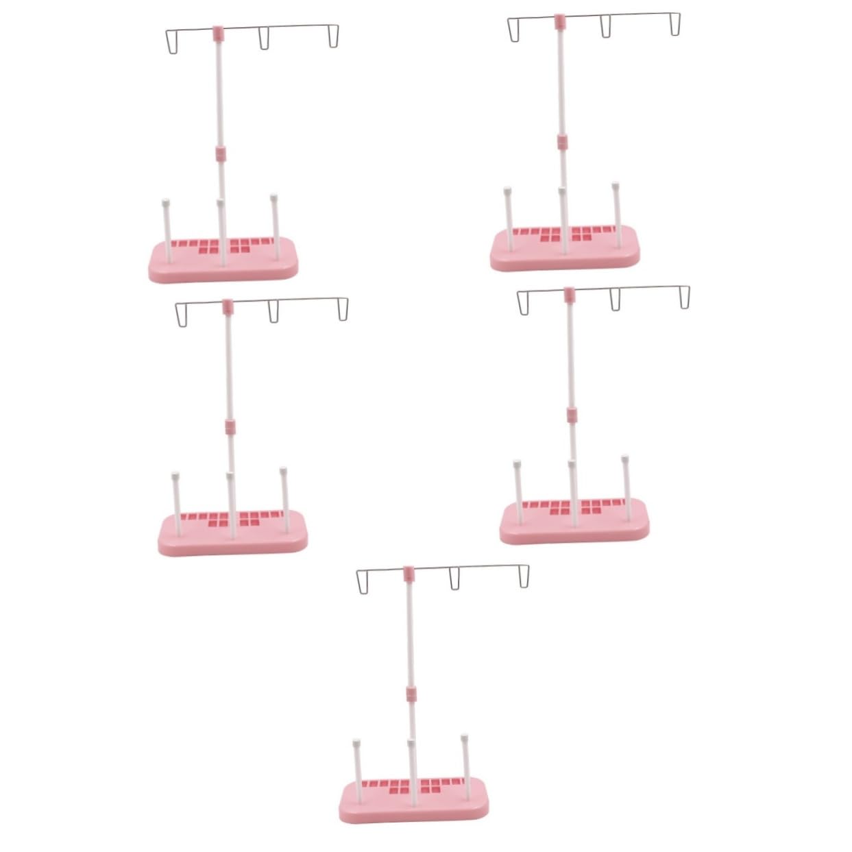 5 Pezzi Accessori per Macchine da Cucire Domestiche Supporto per Filo Ad ASSE Supporto per Macchina Overlock Supporto Bobine per Macchine da Cucire Bobine di Plastica E
