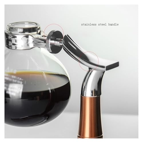 Siphon Kaffeemaschine, Syphon Kaffeemaschine, Vakuum-Siphon-Topf-Perkolatoren aus Glas im japanischen Stil, 3 Tassen, Tisch-Siphon-Kaffeemaschine aus Glas for Kaffee oder Tee
