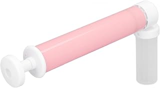 Manual Airbrush for Cakes, Glitter Decorating Tools Cake Decorating Kit,DIY Baking Tools with 4pcs Cake Spray Tube for Kitchen Decorating Cakes Cupcakes Cookies and Desser (Pink)