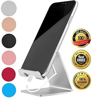 Desk Cell Phone Stand Holder Aluminum Phone Dock Cradle Compatible with Switch, All