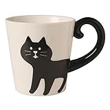 Decole Concomble ZCB-26372 Tail Mug, Black Cat, φ3.4 x 5.0 x H3.7 inches (87 x 128 x 95 cm)