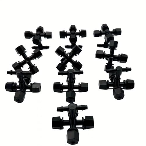 WOVSTNOV 10 Set 360 Degree Misting Nozzle Irrigation, Sprinklers Sprayer for Garden Irrigation System, Micro Sprayer Refraction Automizing Drippers (WP38-1)
