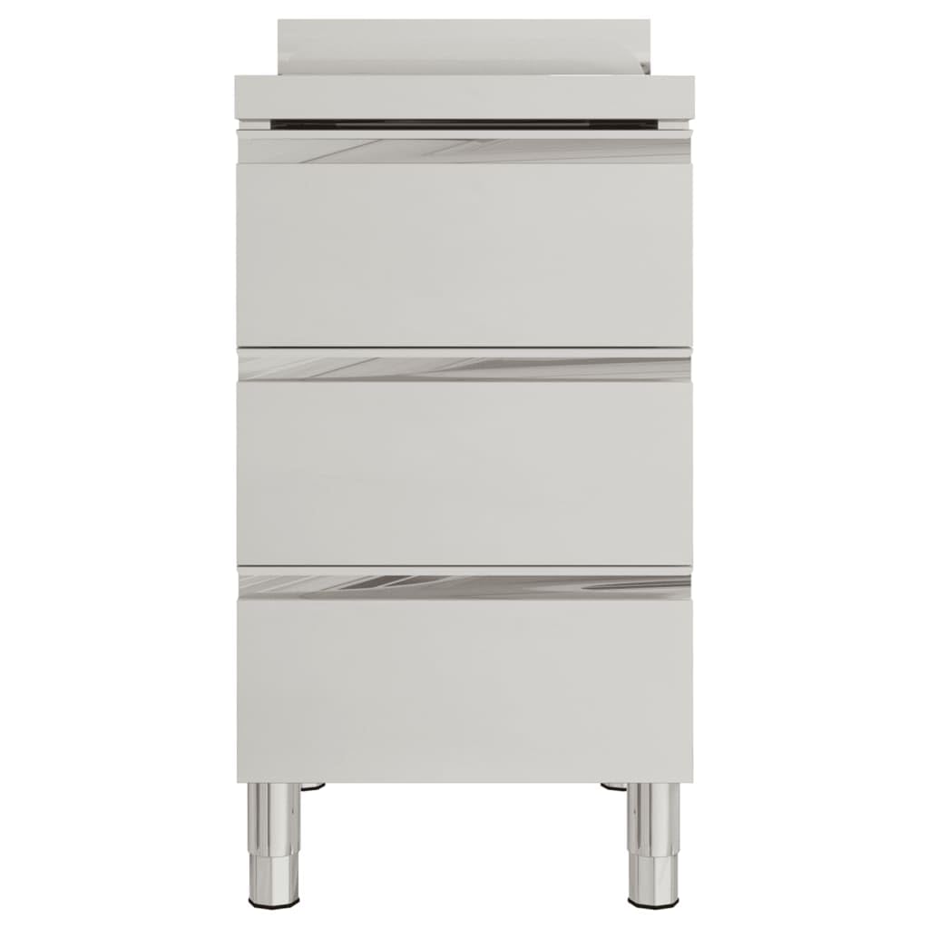 Gabinete de Cocina Comercial con Material de Acero Inoxidable, Unidad de Almacenamiento (cabinet with 3 drawers)