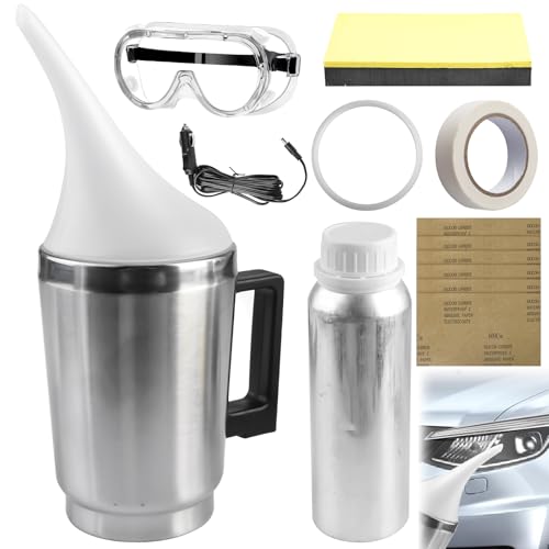 GAOUTO Auto Scheinwerfer Bedampfen Polierset Set,...