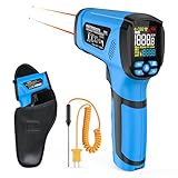 INSTRODOTS Infrared Thermometer Temperature Gun, -40℉ to 2192℉ Dual Laser High Temp Thermometer