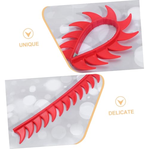 Aleta de casco Mobestech con diseño estético de hoja roja 3