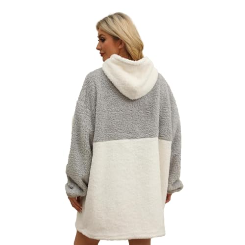 Couverture à capuche portable et sweat plaid chaud pour adulte en taille unique