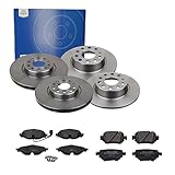 ATE 2 Bremsscheiben PowerDisc + Bremsbeläge VA + HA für Skoda Octavia 3 5E5