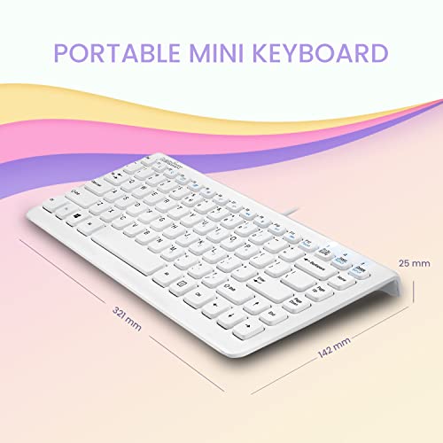 Perixx Periboard-407W Th, Wired Usb Mini Keyboard With 11 Hot Keys - Glossy White - Thai Layout… #TOP2