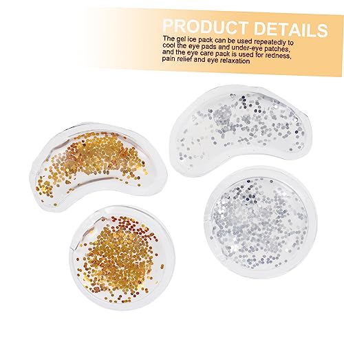 DRESSOOS 4 Unidades De Almofadas De Gelo Em Gel Bolsa De Gelo Em Gel Gel Para Os Olhos Hidratantes P