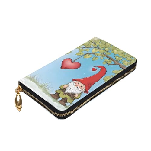 Christmas Traditional Gno Long Leather Wallet,Large Capacity Soft Pu Leather Purse For Women With Multiple Card Slots Phone Pocket And Zipper Coin Purse Stylish Phone Card Holder Clutch3