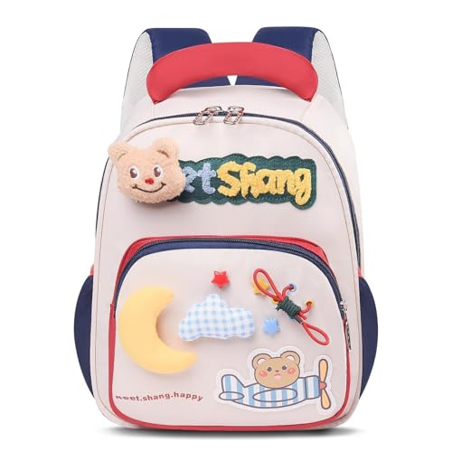 PROTAURI Mochila Infantil para Niño, Mochila Guardería con Correa Para el Pecho, Mochila Bebé Pequeña Repelente al Agua y Ligera, 1-4 Años, Azul