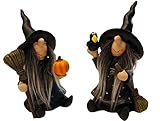 herbstdeko für tisch selber machen Vielseitig: Die zwei Hexen können als Tischdeko, Wohnzimmer-Deko oder Flur-Deko verwendet werden.