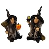 khevga Herfstdecoratie Halloween decoratie heks griezelig in set van 2