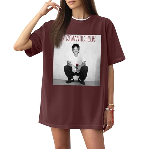 T-Shirt Bruno Unisexe Tournée Mondiale Produits Dérivés Bruno T-Shirts De Concert Y2k Shirt Vintage De Soutien Aux Concerts Haut Streetwear Pour Les Fans 05-Marron M – vue 3